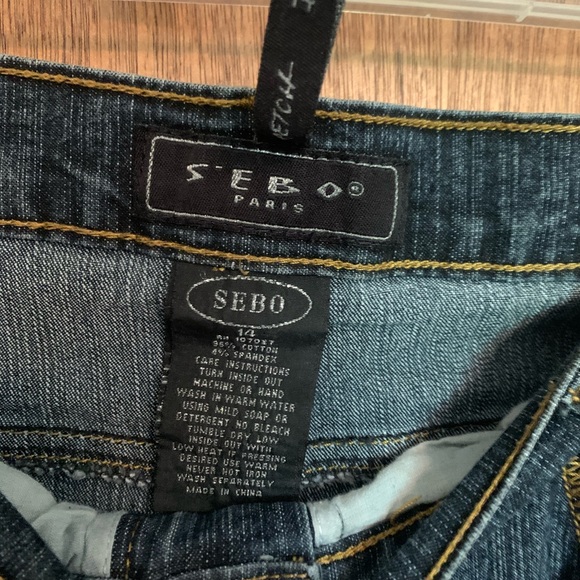 S’EBO Paris, denim skirt 14 - Picture 2 of 2